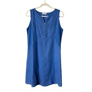 Terzo Millennio Linen Dress Small Made in Italy Beachy Lagenlook Coastal Lagom
